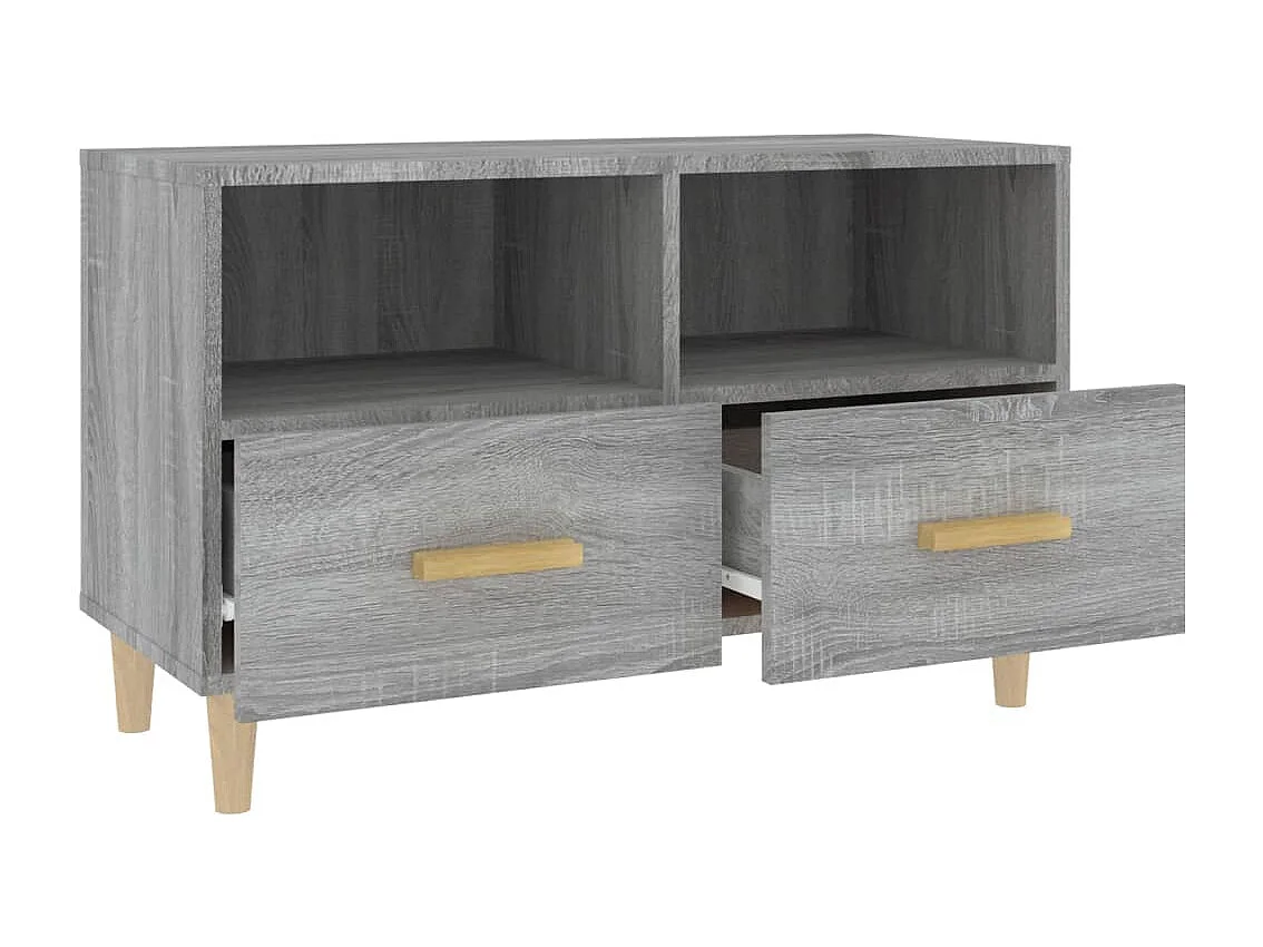 Millingen aan de Rijn  Meuble TV Sonoma gris 80x36x50 cm Bois d'ingénierie