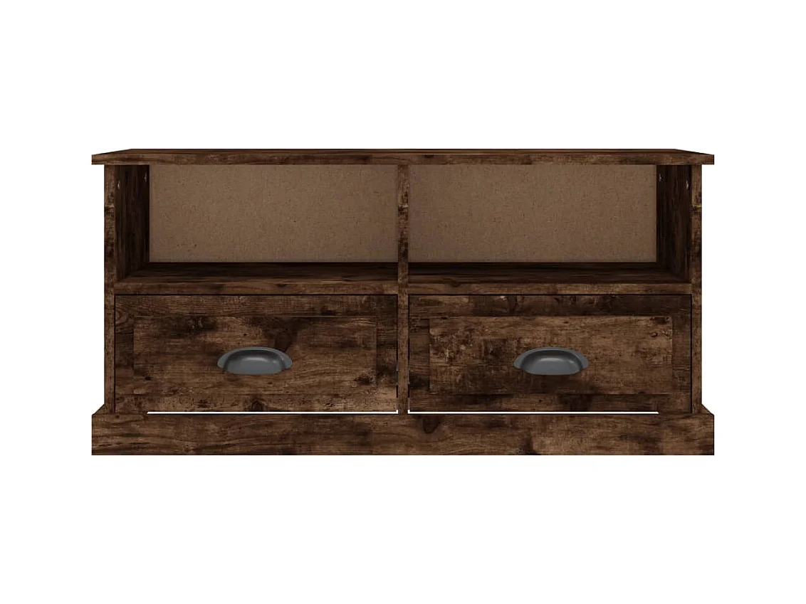 Vrelmi  Mueble para TV madera contrachapada roble ahumado 93x35,5x45 cm