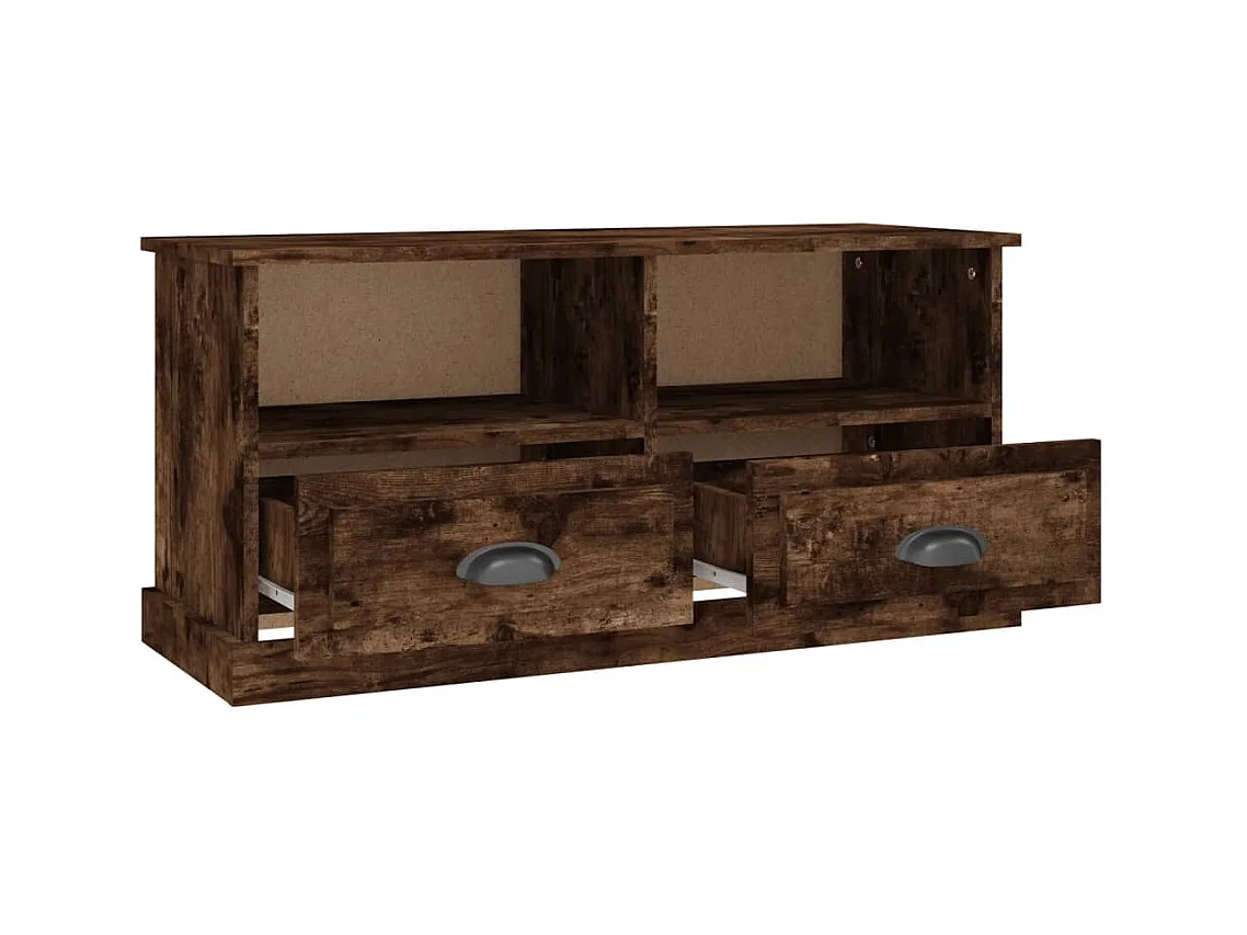 Vrelmi  Mueble para TV madera contrachapada roble ahumado 93x35,5x45 cm