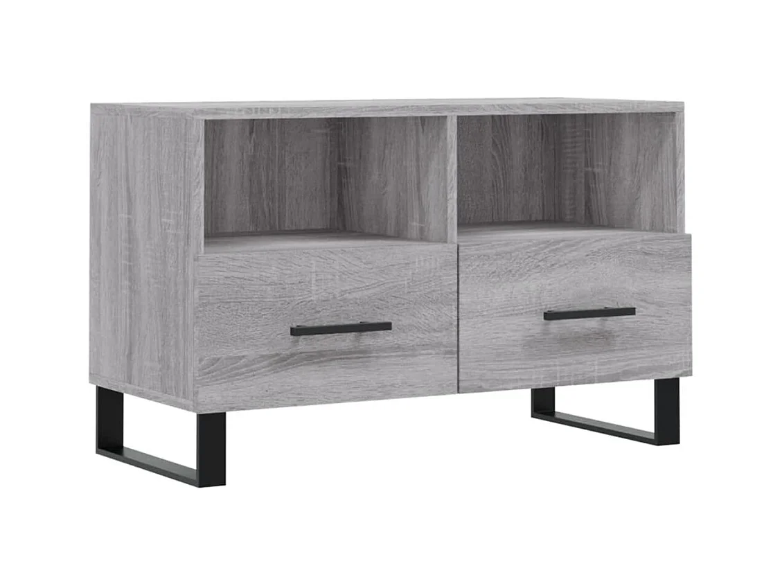 Sigil  Meuble TV Sonoma gris 80x36x50 cm Bois d'ingénierie