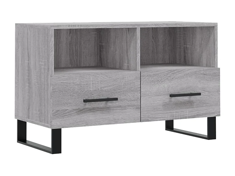 Sigil  Meuble TV Sonoma gris 80x36x50 cm Bois d'ingénierie