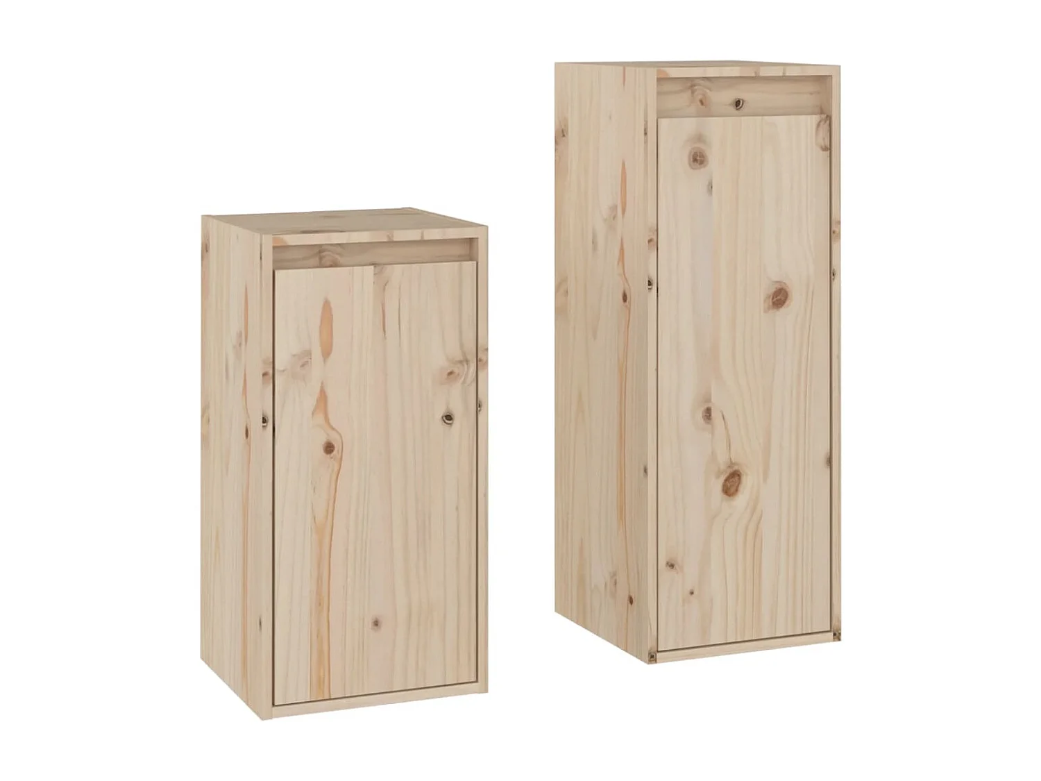Filip  Meubles TV 2 pcs Bois massif de pin