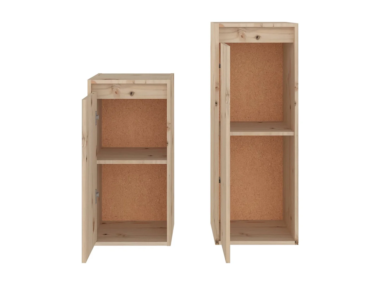 Filip  Meubles TV 2 pcs Bois massif de pin