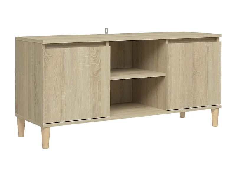 Xara  Tv-meubel met houten poten 103,5x35x50 cm sonoma eikenkleurig