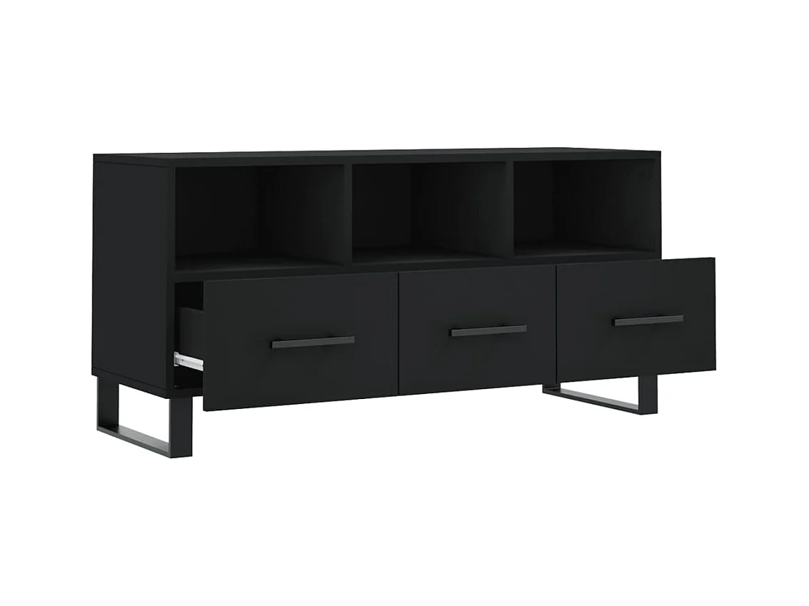 Thimister-Clermont  Tv-meubel 102x36x50 cm bewerkt hout zwart