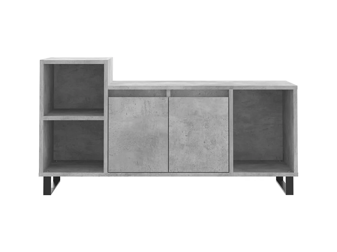 Pelkosenniemi  Meuble TV Gris béton 100x35x55 cm Bois d'ingénierie