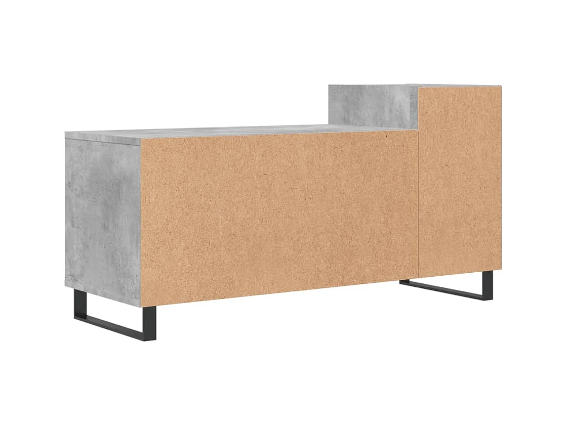 Pelkosenniemi  Meuble TV Gris béton 100x35x55 cm Bois d'ingénierie