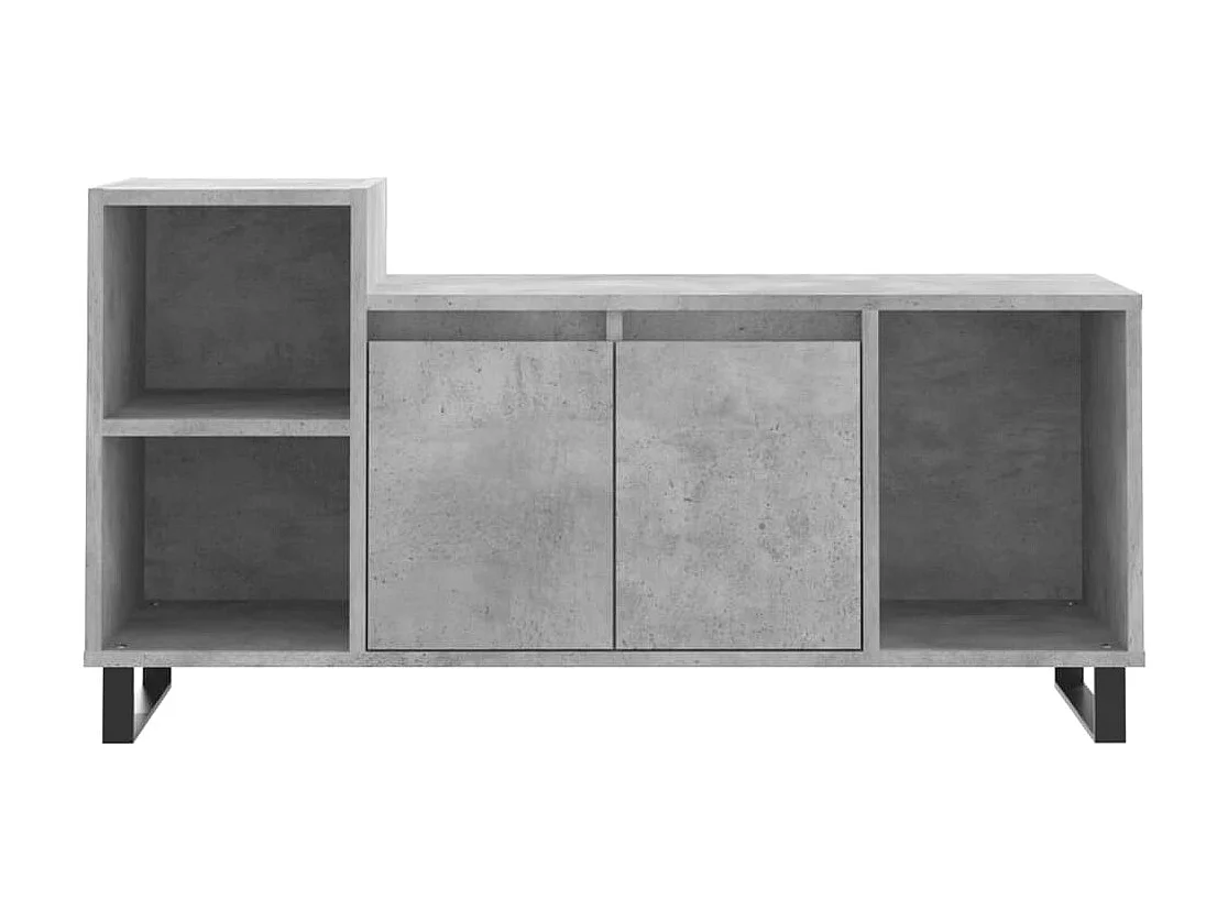 Pelkosenniemi  Meuble TV Gris béton 100x35x55 cm Bois d'ingénierie