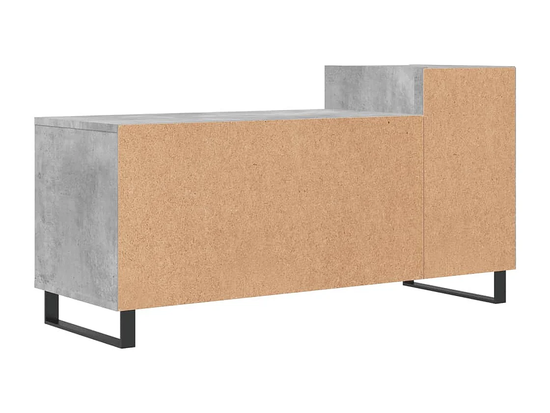 Pelkosenniemi  Meuble TV Gris béton 100x35x55 cm Bois d'ingénierie