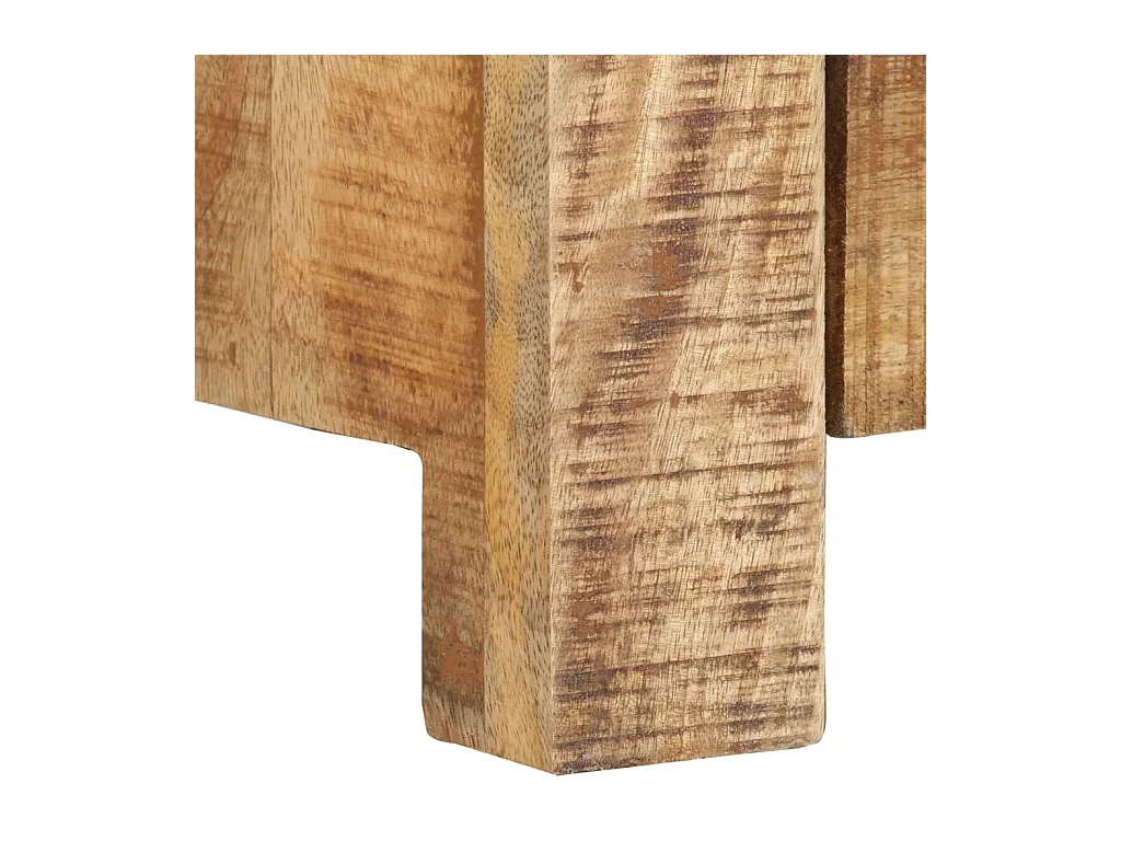 Nolan  Meuble TV 110x30x40 cm Bois de manguier brut