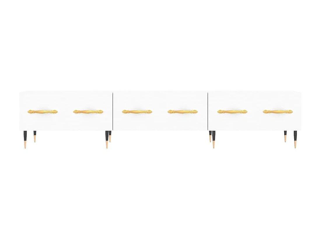 Sylvain-Paul  Mueble de TV madera de ingeniería blanco 150x36x30 cm
