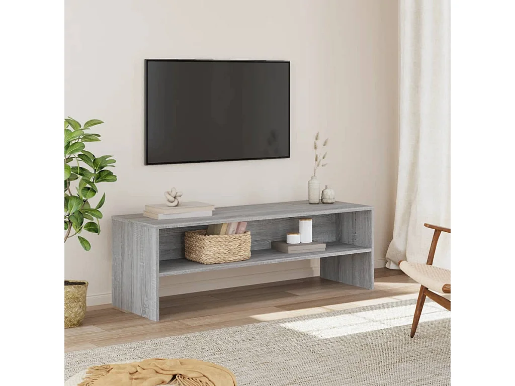 Kobe  Meuble TV sonoma gris 120x40x40 cm bois d'ingénierie