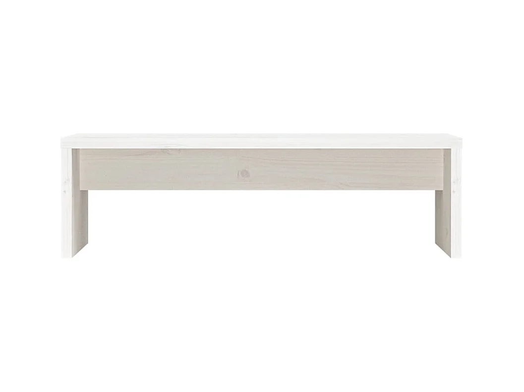 Prolenta Premium -  Support de moniteur Blanc 50x27x15 cm Bois de pin solide