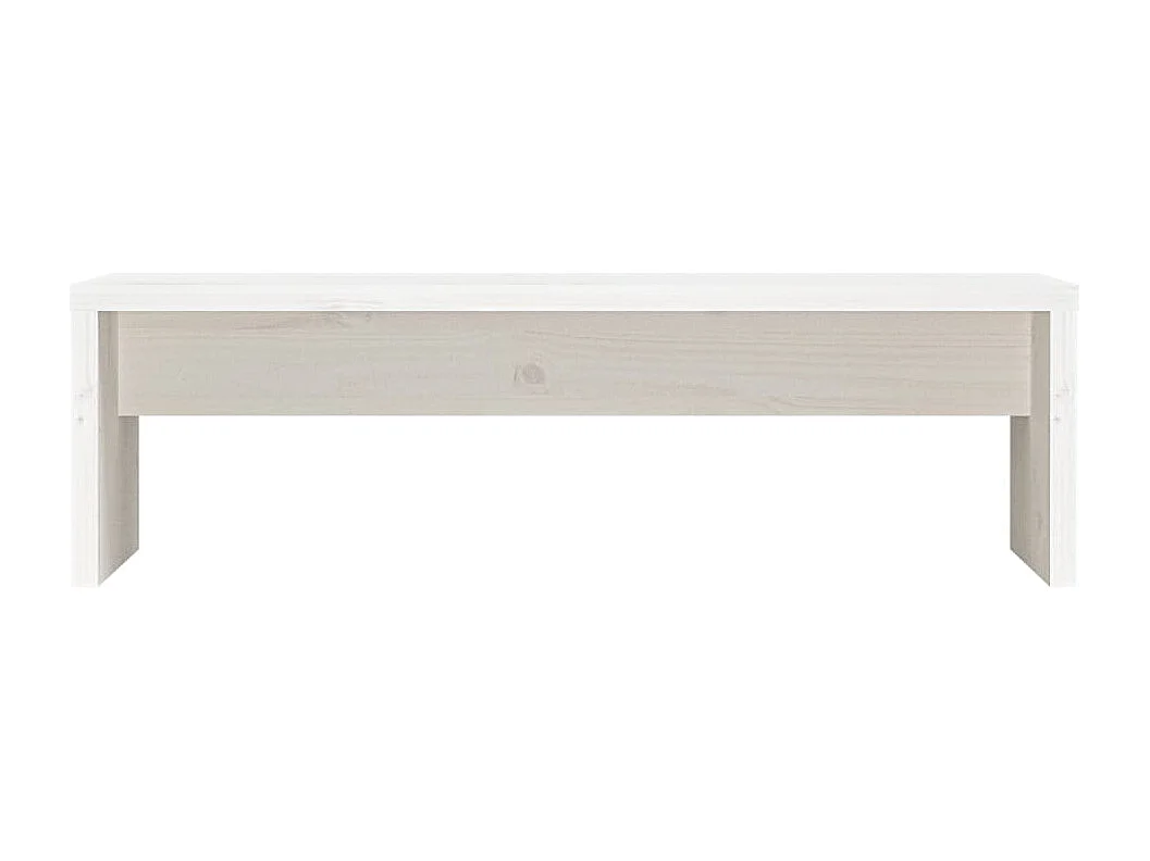 Prolenta Premium -  Soporte de monitor madera maciza de pino blanco 50x27x15 cm