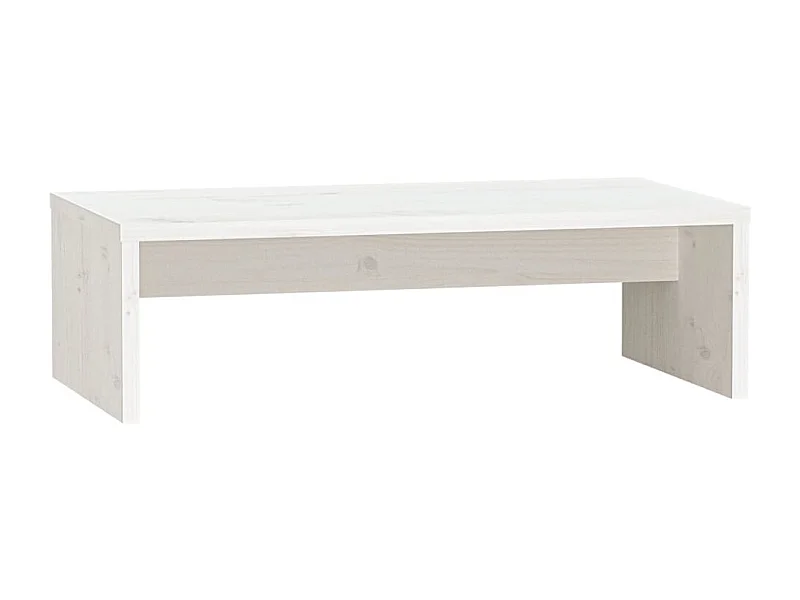 Prolenta Premium -  Soporte de monitor madera maciza de pino blanco 50x27x15 cm