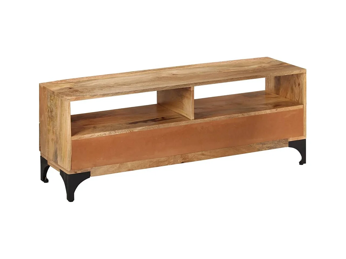 Leyla  Meuble TV bois de manguier 120x35x45 cm