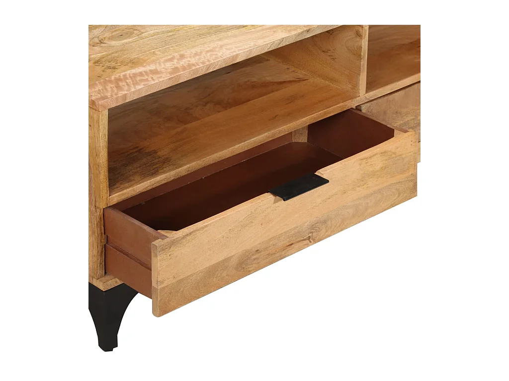 Leyla  Meuble TV bois de manguier 120x35x45 cm