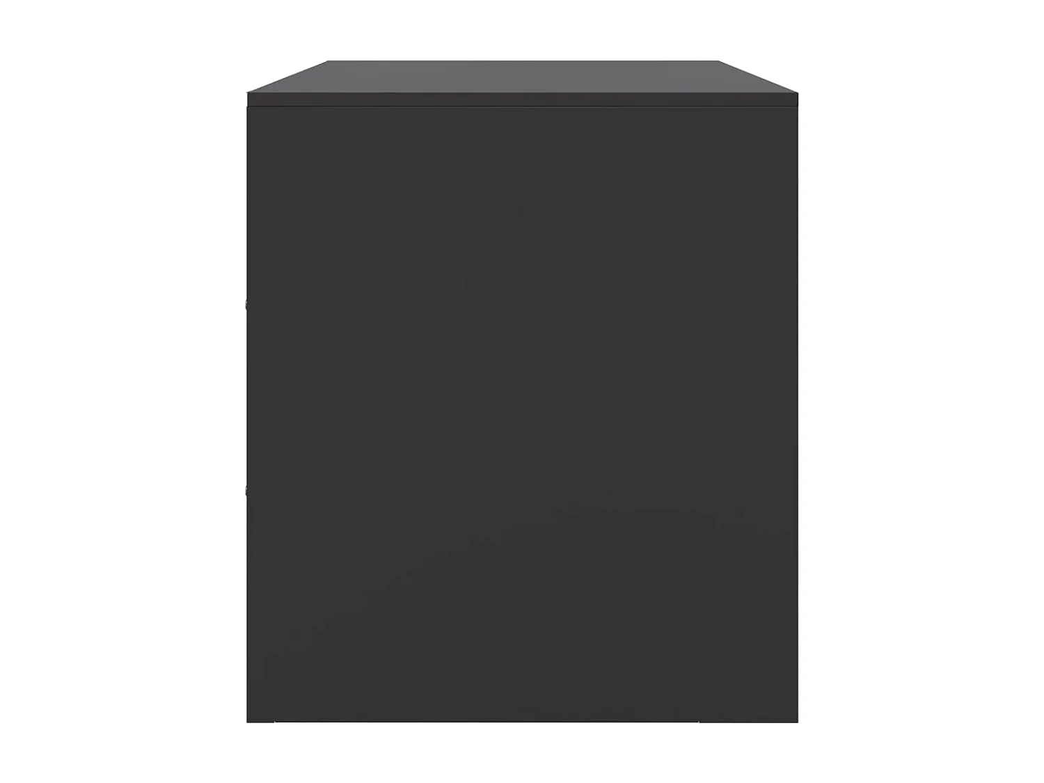 Ovdir  Meuble TV noir 99x39x44 cm acier