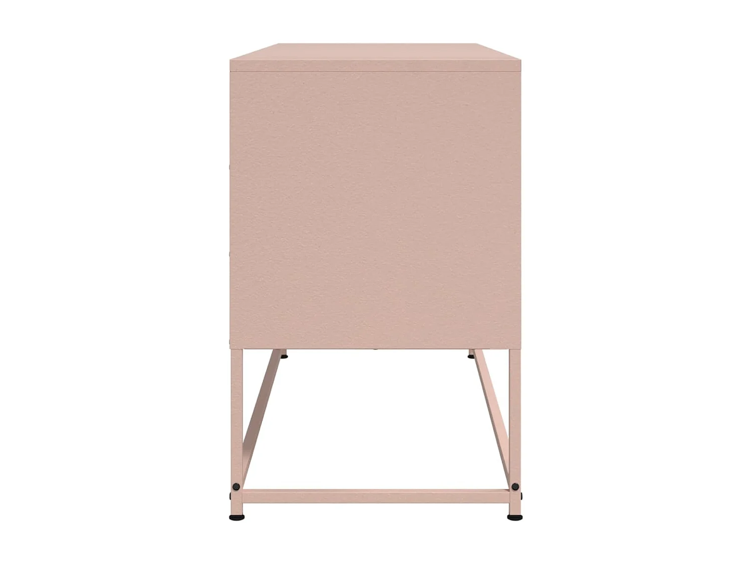 María Luz  Meuble TV rose 100,5x39x60,5 cm acier