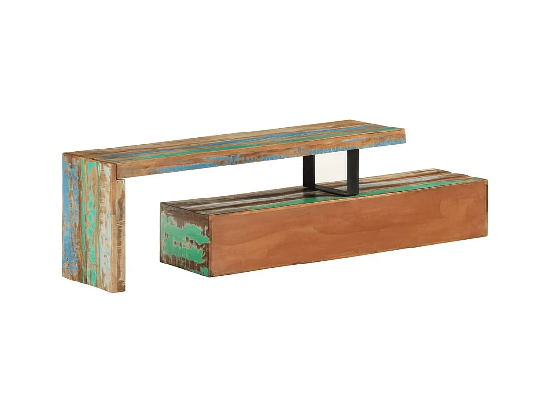 Philippe-René  Tv-meubel (118-200) x 30 x 40 cm massief hout gerecycled
