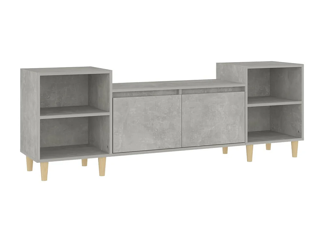 Grylis  Mueble para TV madera contrachapada gris hormigón 160x35x55 cm