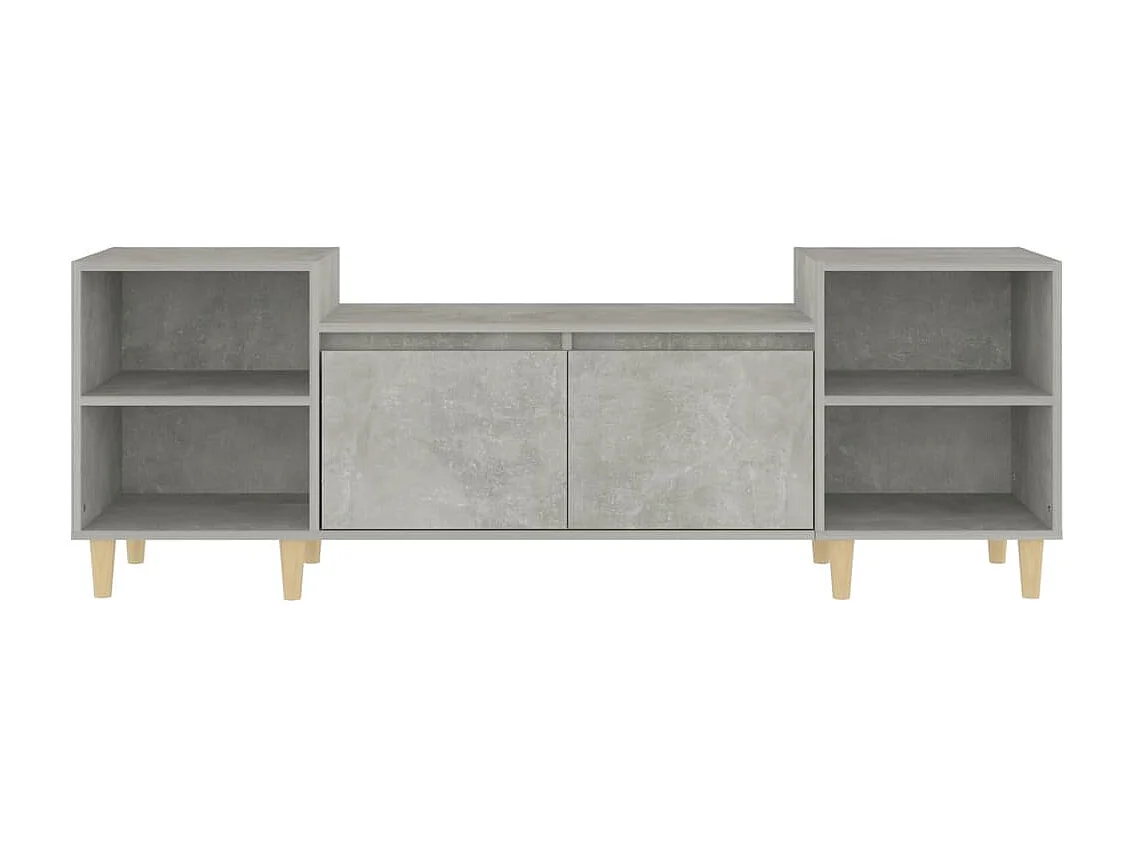 Grylis  Mueble para TV madera contrachapada gris hormigón 160x35x55 cm