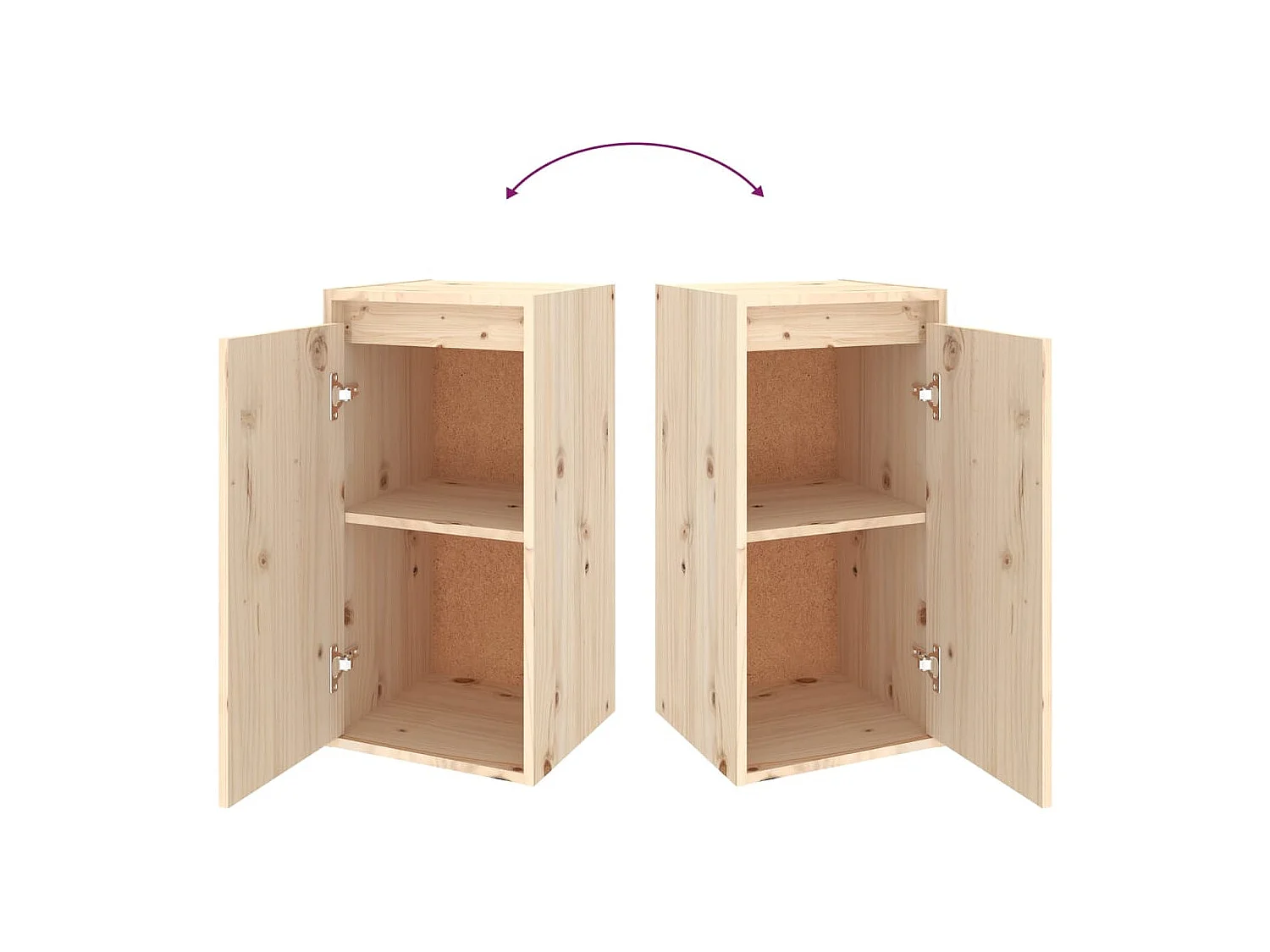 Milorn  Meubles TV 6 pcs Bois massif de pin