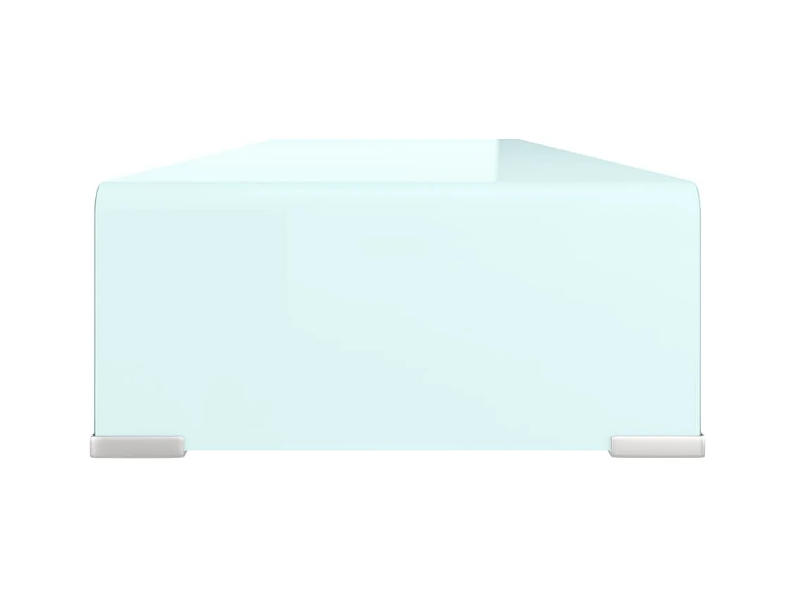 Fall River  Meuble TV/Support pour moniteur 90x30x13 cm verre vert