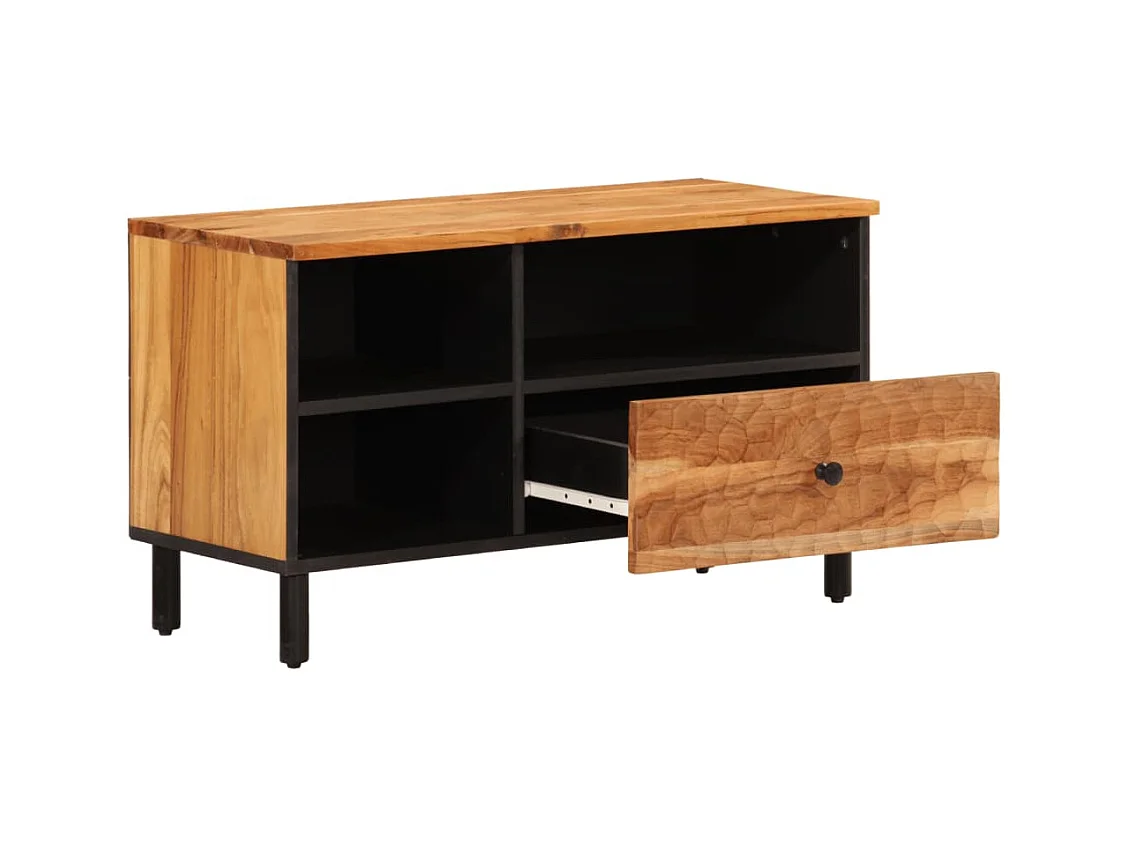 Serhat  Meuble TV 80x33x46 cm bois d'acacia massif