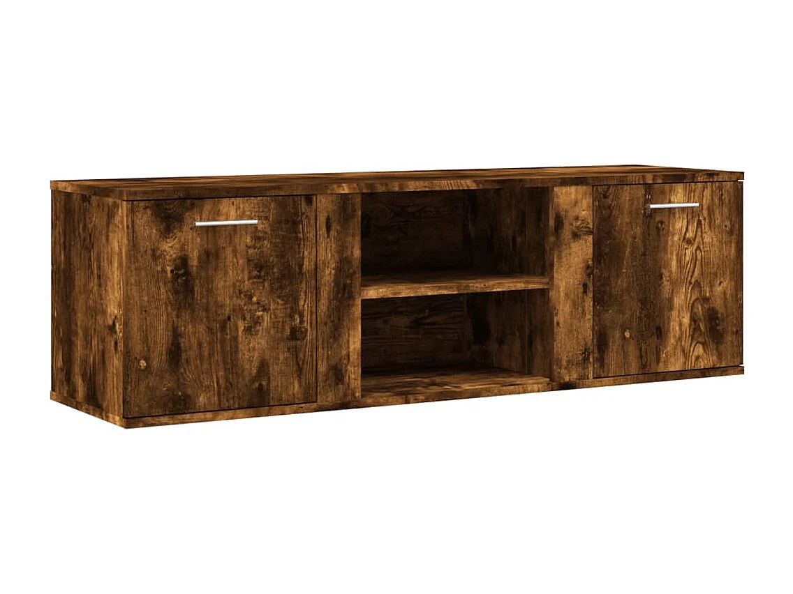 Teodoro Giuseppe  Mueble de TV madera de ingeniería roble ahumado 120x34x37 cm