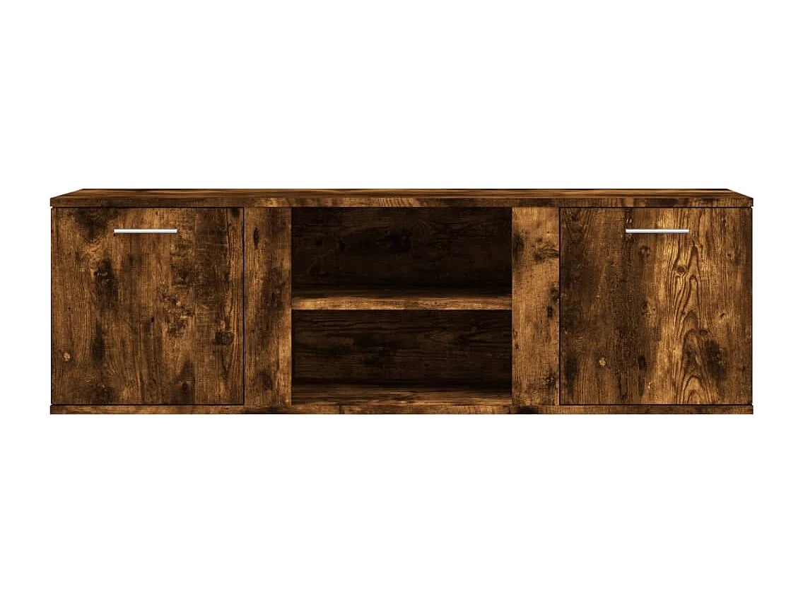 Teodoro Giuseppe  Mueble de TV madera de ingeniería roble ahumado 120x34x37 cm