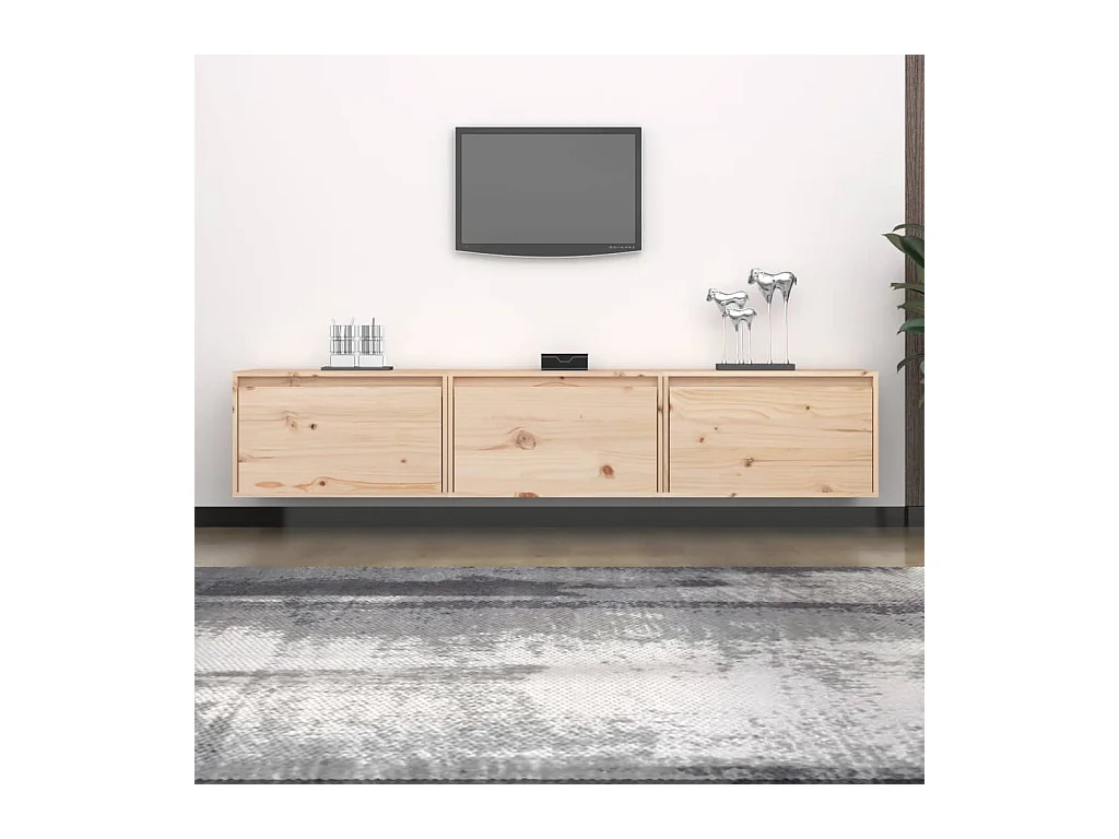 Terrence Blake  Meubles TV 3 pcs bois massif de pin