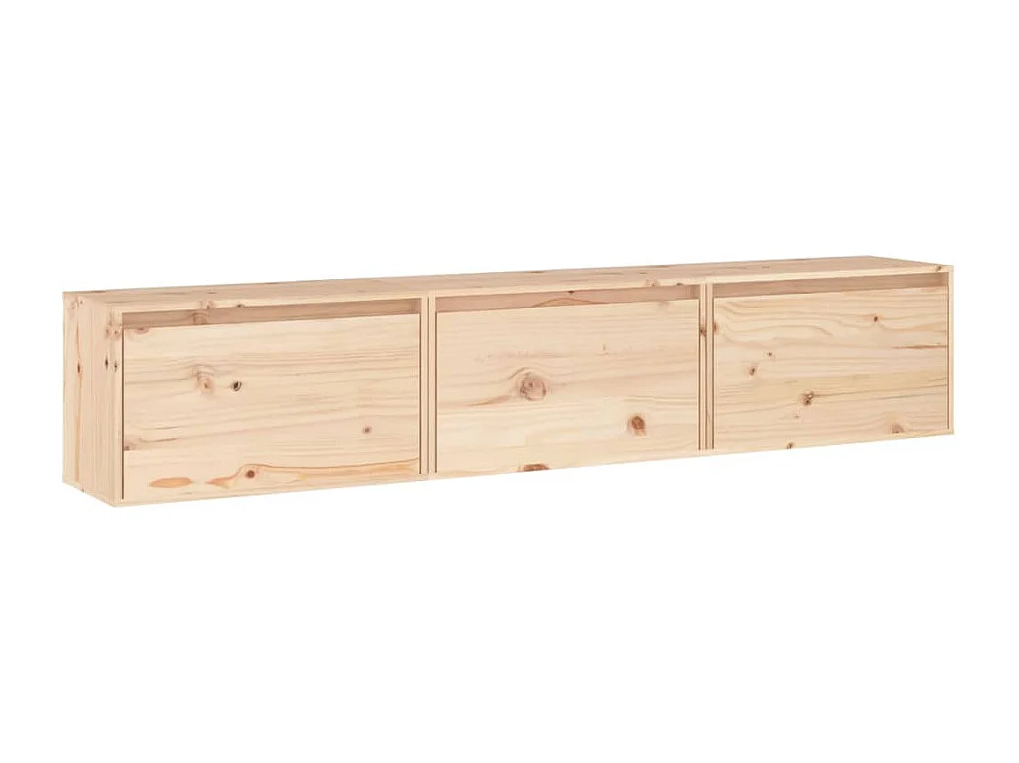 Terrence Blake  Meubles TV 3 pcs bois massif de pin
