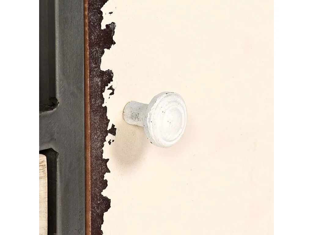 Garden Furniture -  Tv-meubel 120x30x45 cm massief mangohout en staal