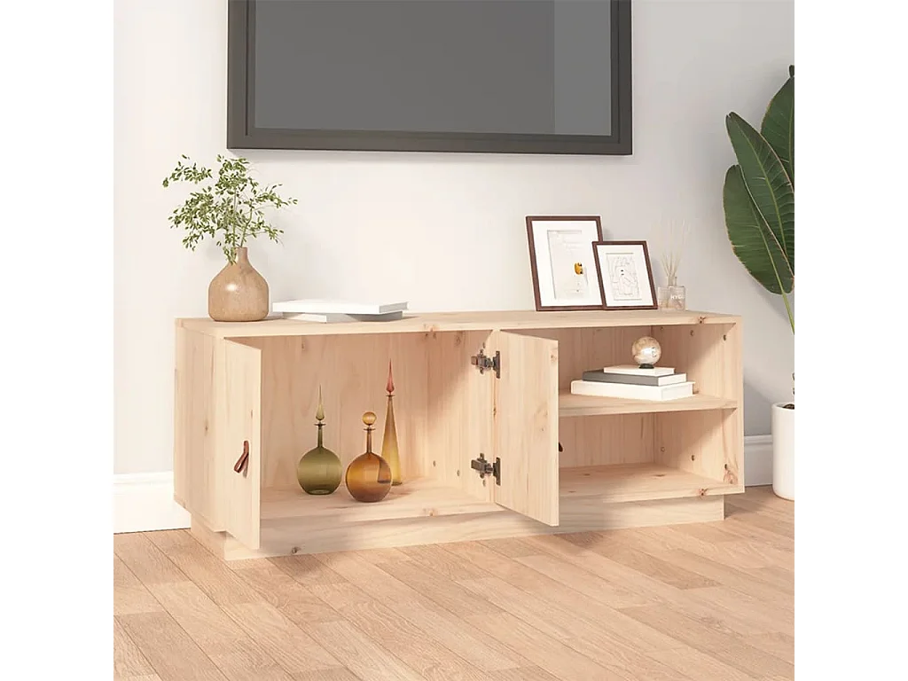 Sofia Marie  Meuble TV 105x34x40 cm Bois de pin massif
