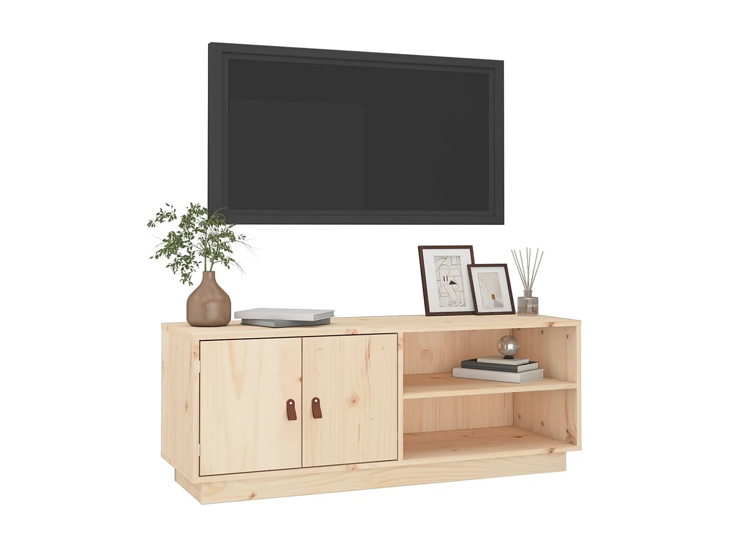 Sofia Marie  Meuble TV 105x34x40 cm Bois de pin massif