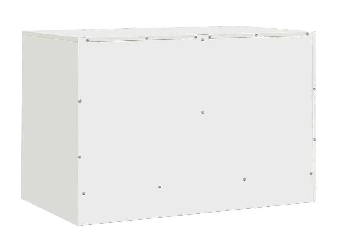 Castlerea  Meubles TV 2 pcs blanc 67x39x44 cm acier