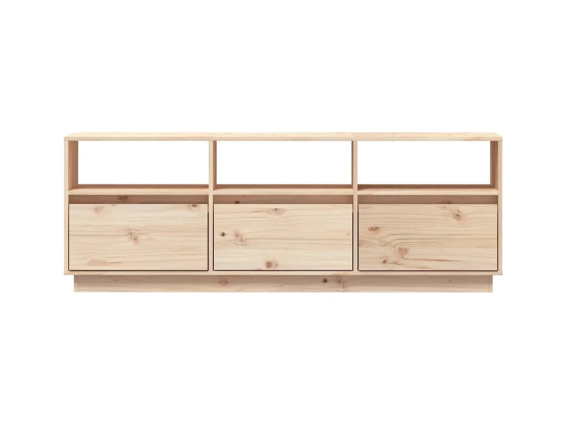 Sybe  Tv-meubel 140x37x50 cm massief grenenhout
