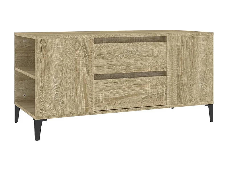 Hermiston  Meuble TV Chêne sonoma 102x44,5x50 cm Bois d'ingénierie