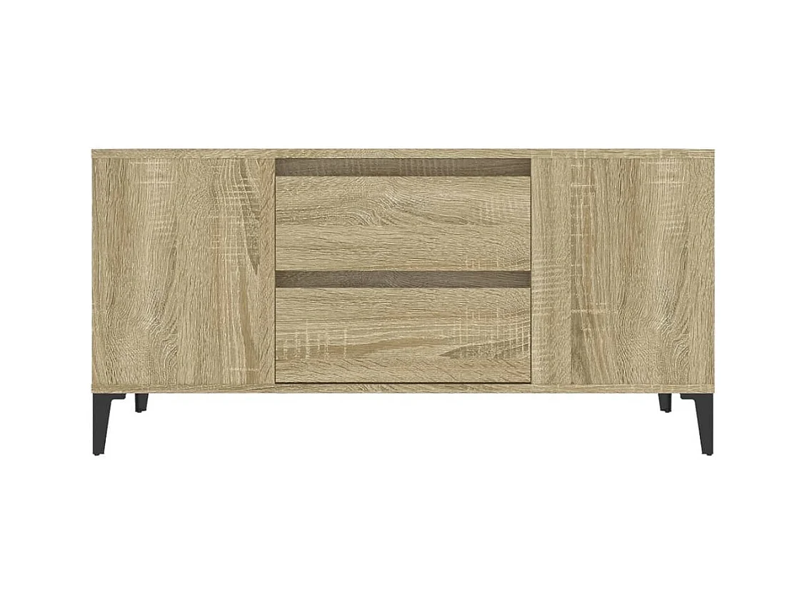 Hermiston  Meuble TV Chêne sonoma 102x44,5x50 cm Bois d'ingénierie