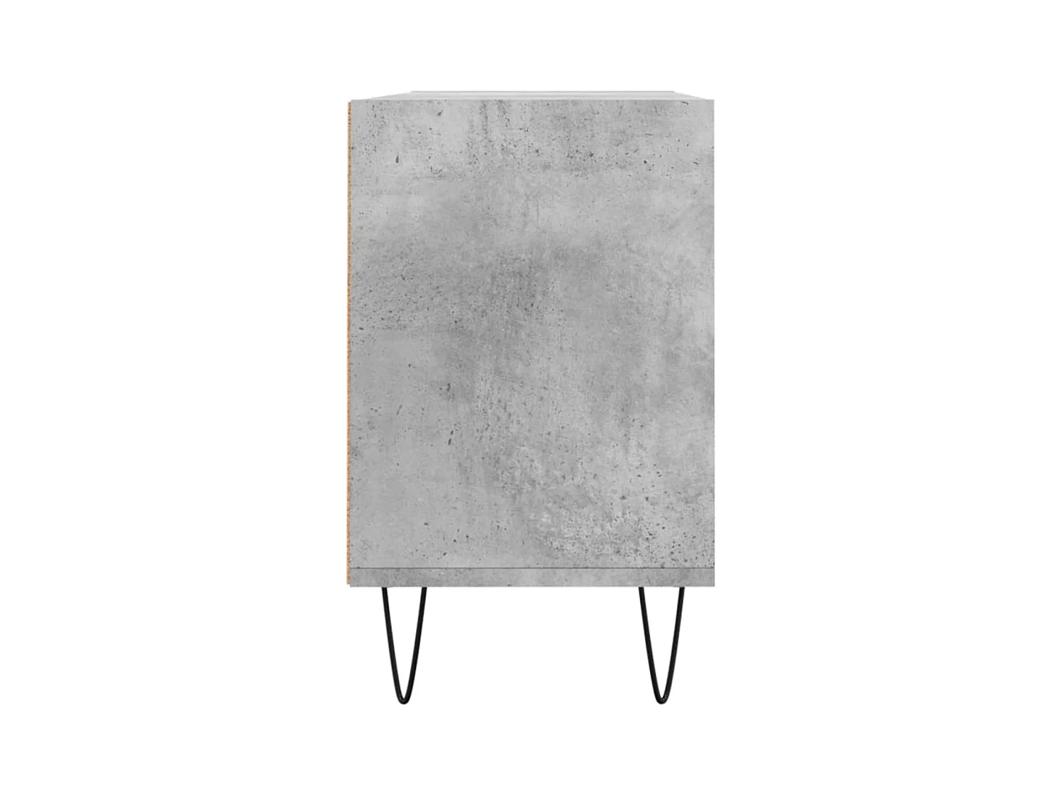 Cemre  Meuble TV gris béton 103,5x30x50 cm bois d'ingénierie
