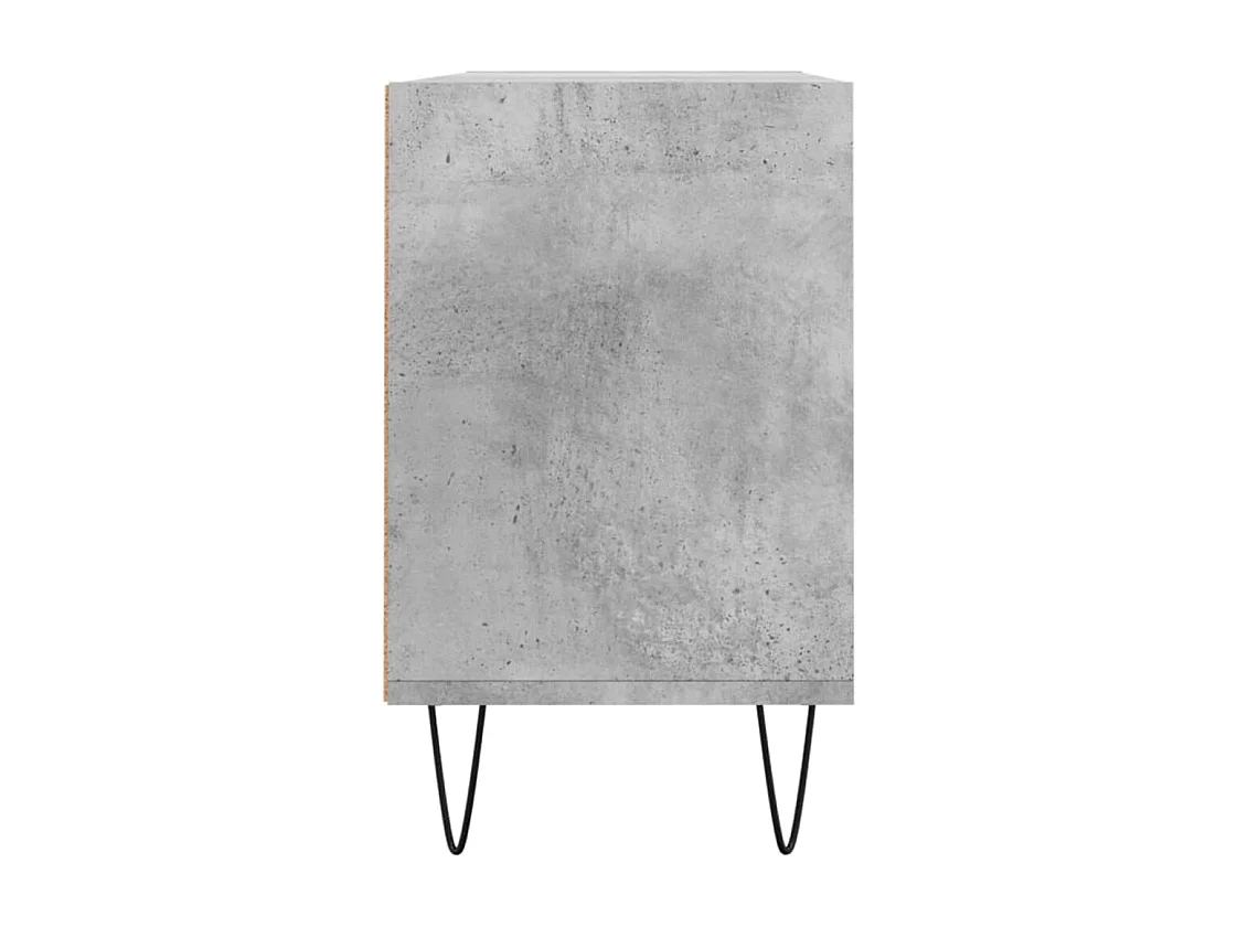 Cemre  Mueble de TV madera de ingeniería gris hormigón 103,5x30x50 cm