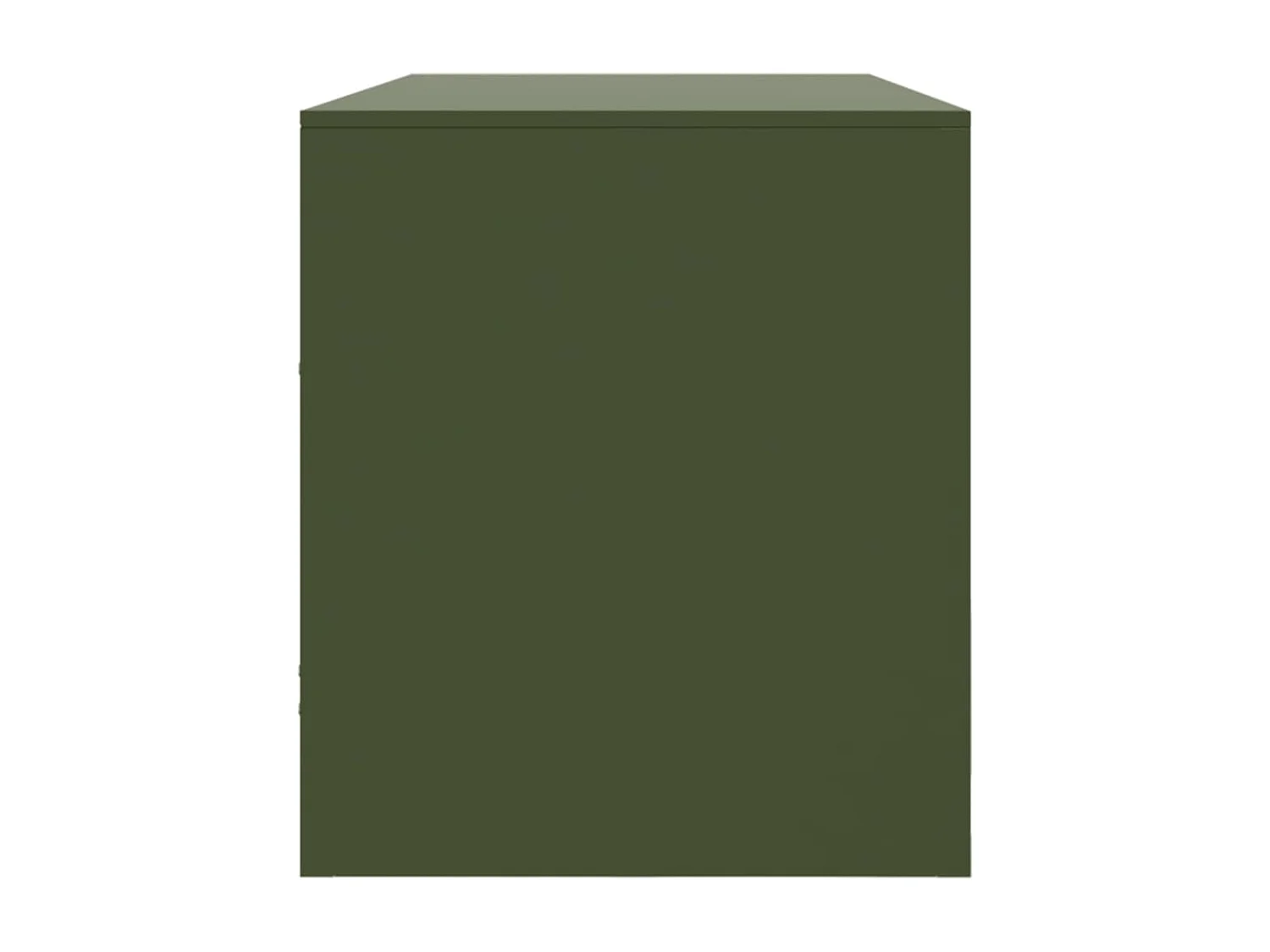 Dafina  Meuble TV vert olive 99x39x44 cm acier