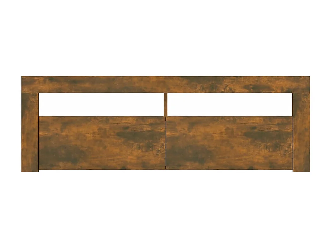 Afet  Meuble TV avec lumières LED Chêne fumé 120x35x40 cm