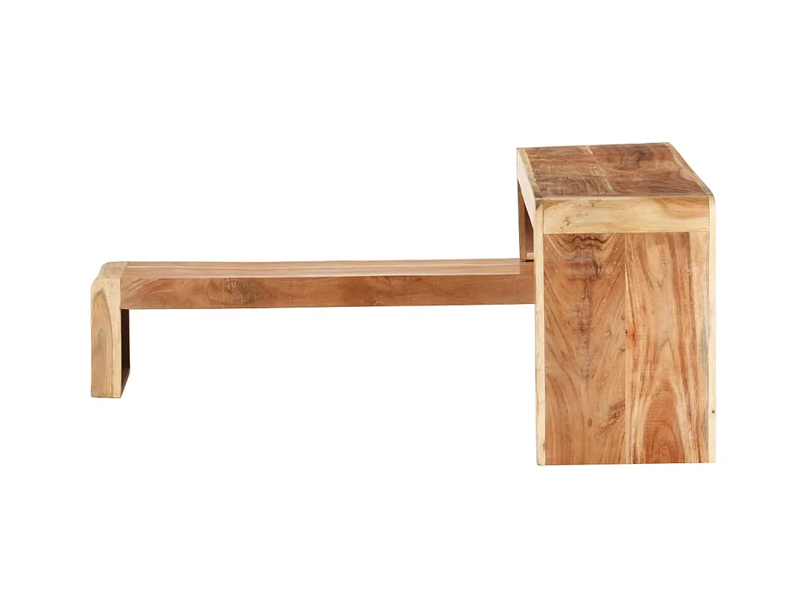 Garden Furniture -  Meubles TV 2 pcs Bois d'acacia massif