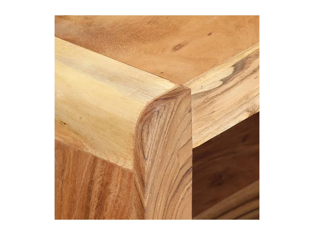 Garden Furniture -  Meubles TV 2 pcs Bois d'acacia massif