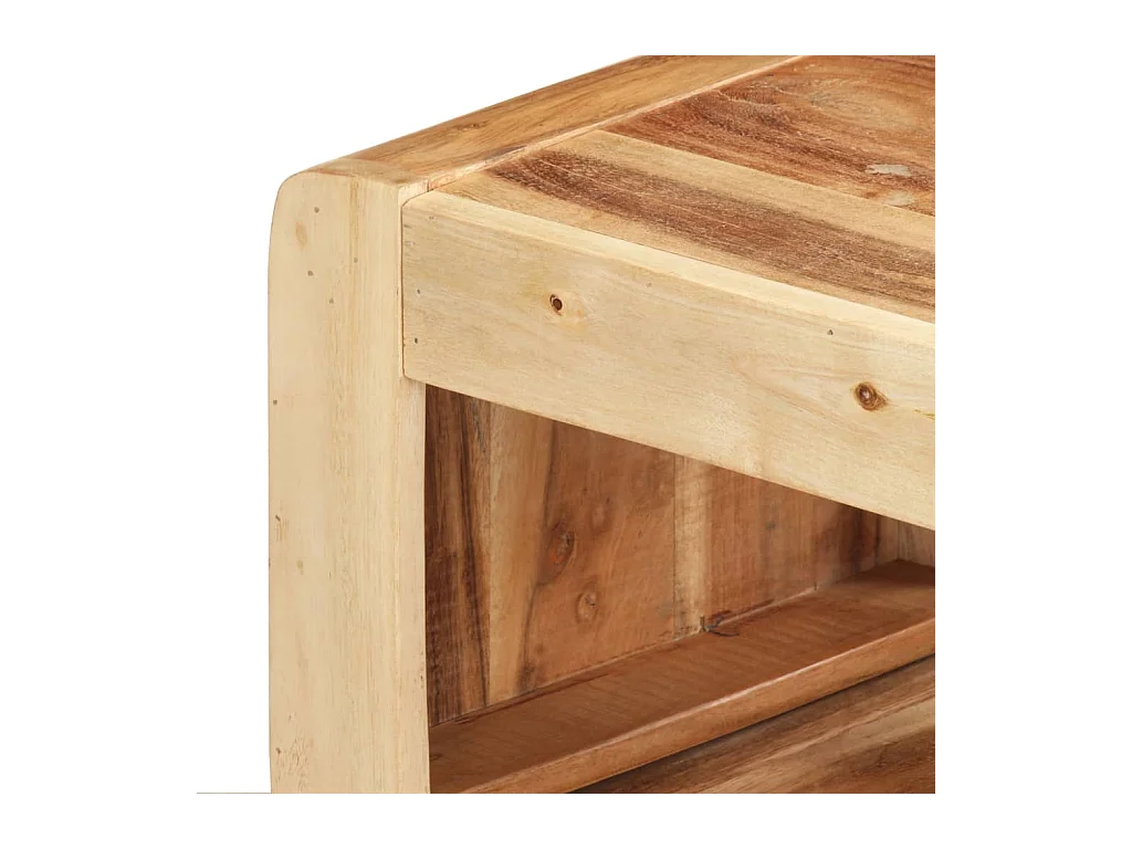 Garden Furniture -  Meubles TV 2 pcs Bois d'acacia massif