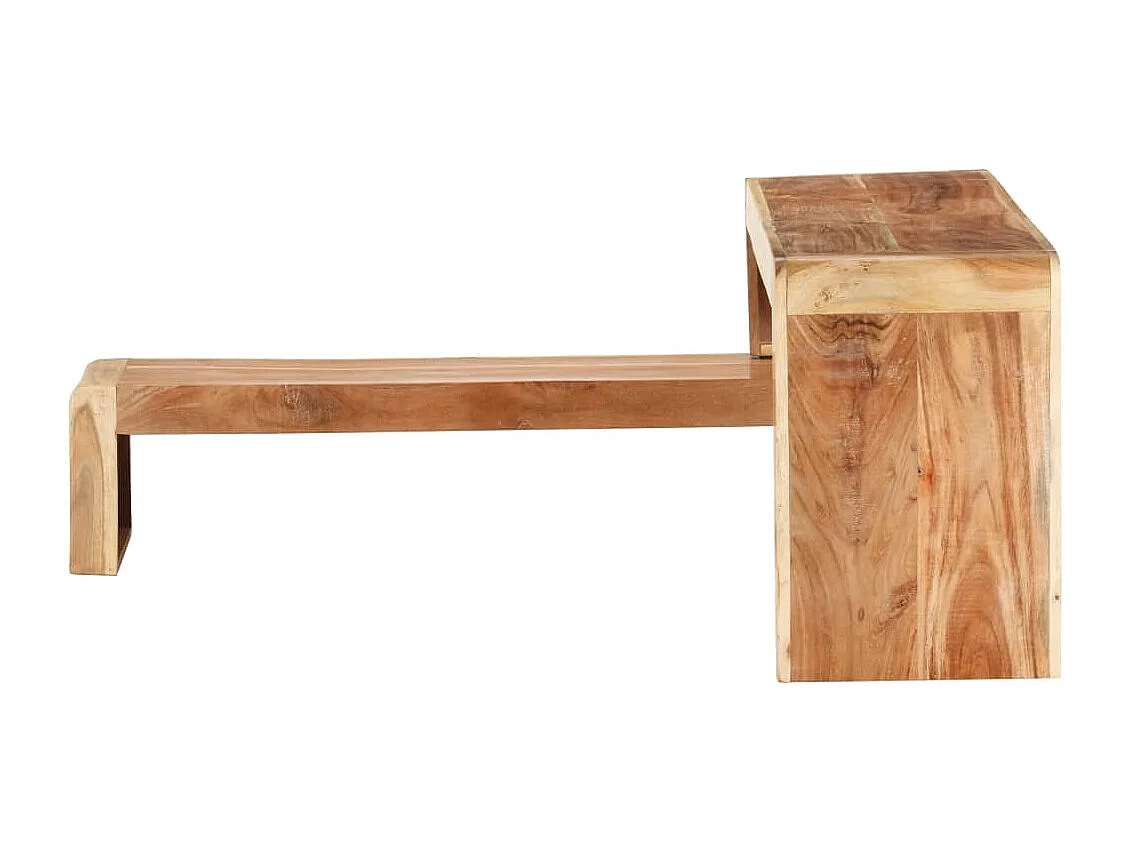 Garden Furniture -  Meubles TV 2 pcs Bois d'acacia massif