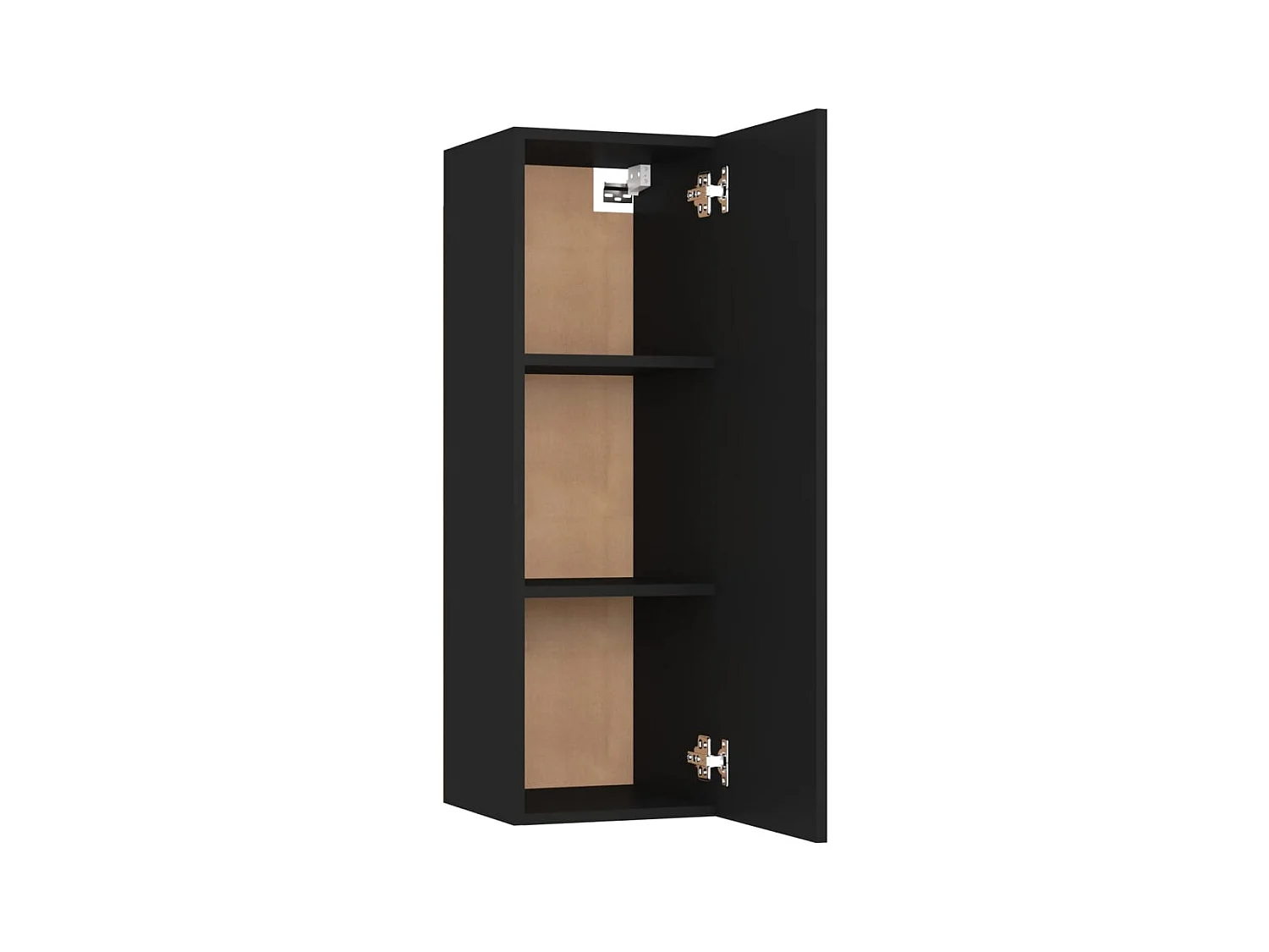 Hoeselt  Meuble TV Noir 30,5x30x90 cm Bois d’ingénierie
