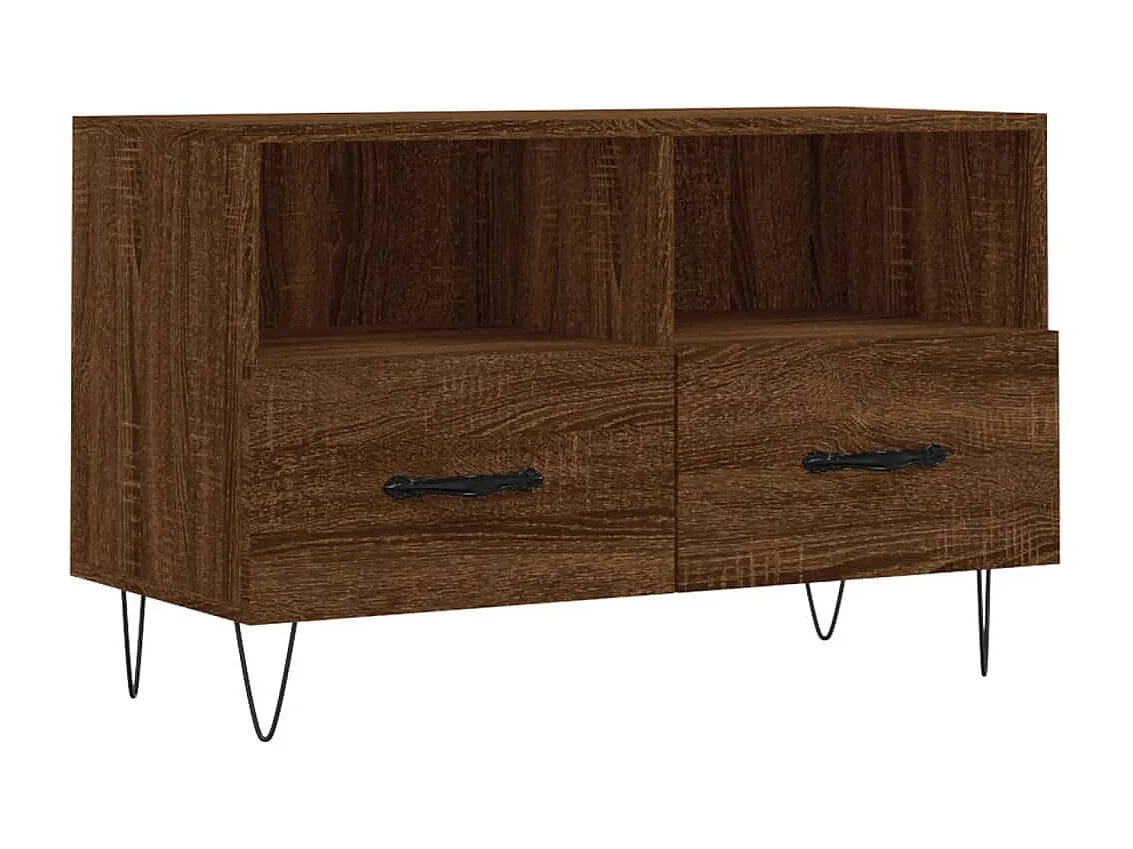 Rødovre  Meuble TV Chêne marron 80x36x50 cm Bois d'ingénierie